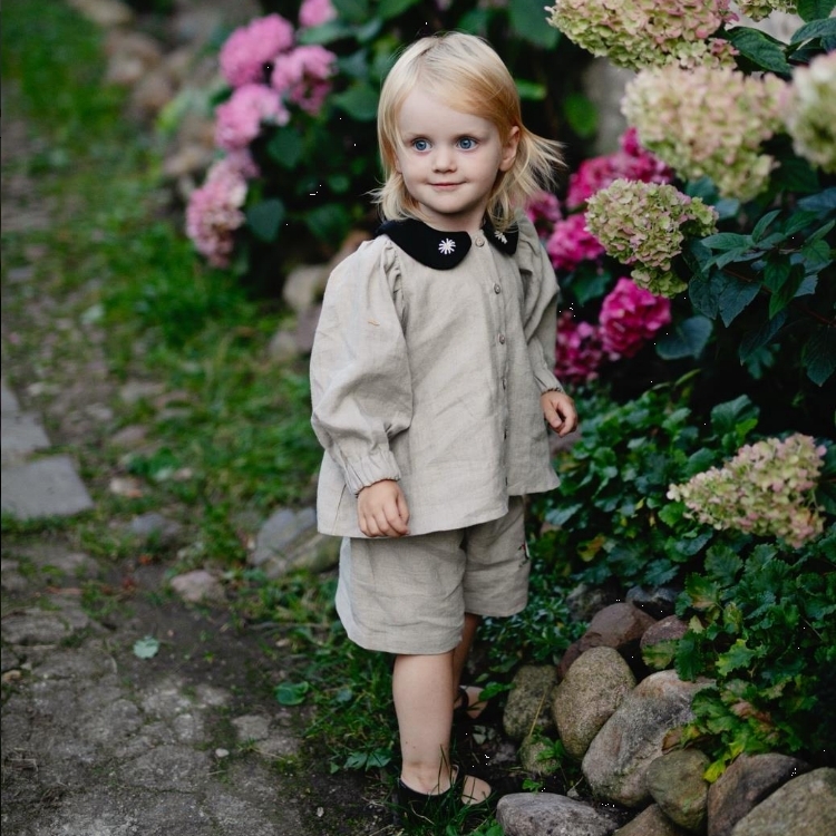 (預購)ALL THE BEAUTIFUL LINEN 彼得潘領洋裝 EXCLUSIVE TUNIC DRESS