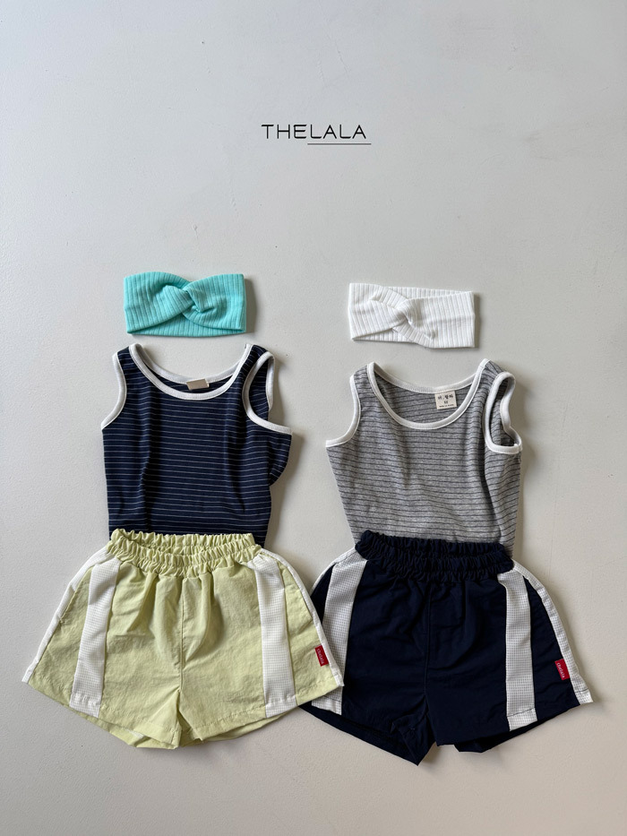 正韓夏lalla 小童兩色運動短褲