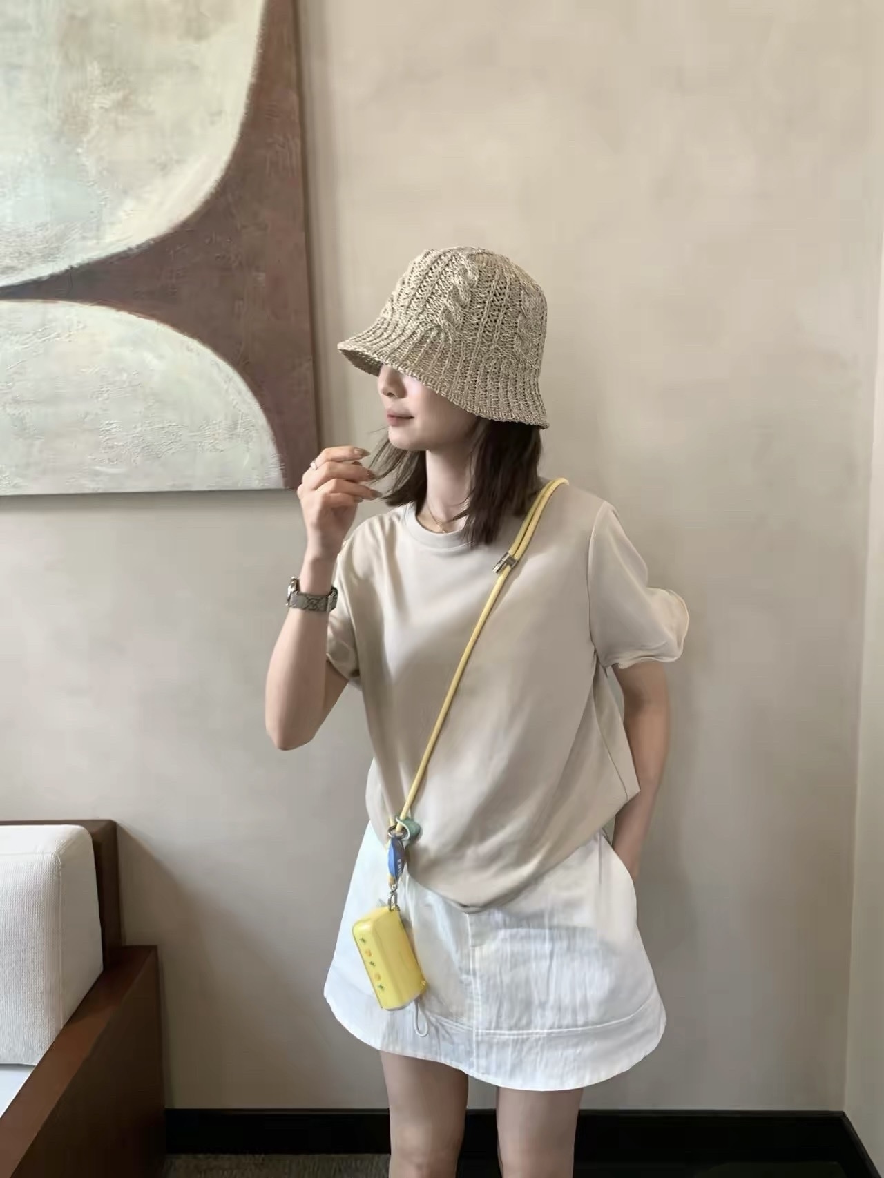 631 純色造型袖上衣