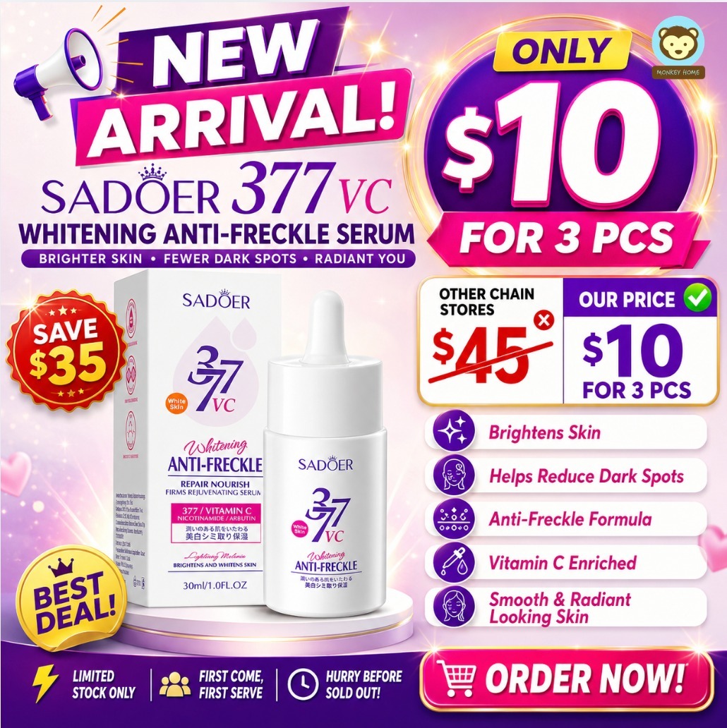 SADOER 377 VC Whitening Anti-Freckle Serum ($10 for 3)