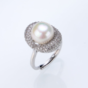 0613AT63-ANOTHERSZHK-PEARLS-淡水大白元寶戒指（A63）