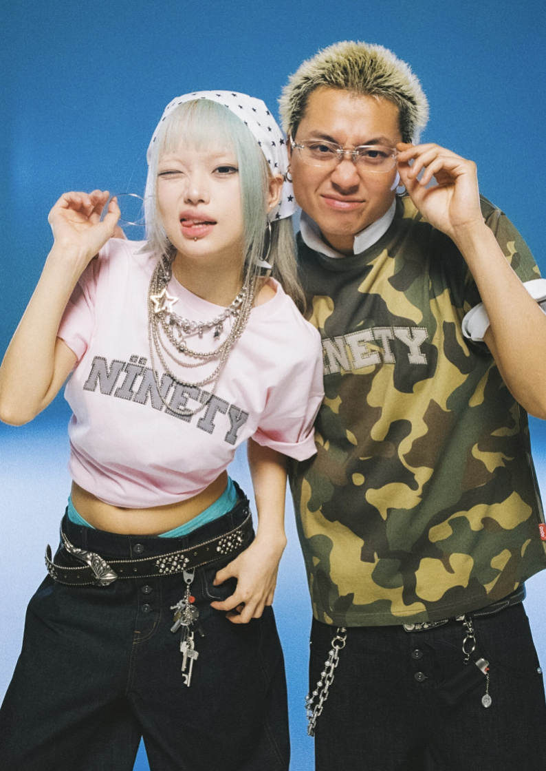 NINETY Arch Logo Studded Tee