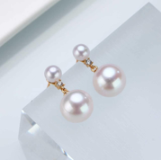 0613AT67-ANOTHERSZHK-PEARLS-淡水雙珠水鑽靈動耳釘（A67）