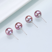 0613AT81-ANOTHERSZHK-PEARLS-淡水紫珠素釘9-10mm（B13）