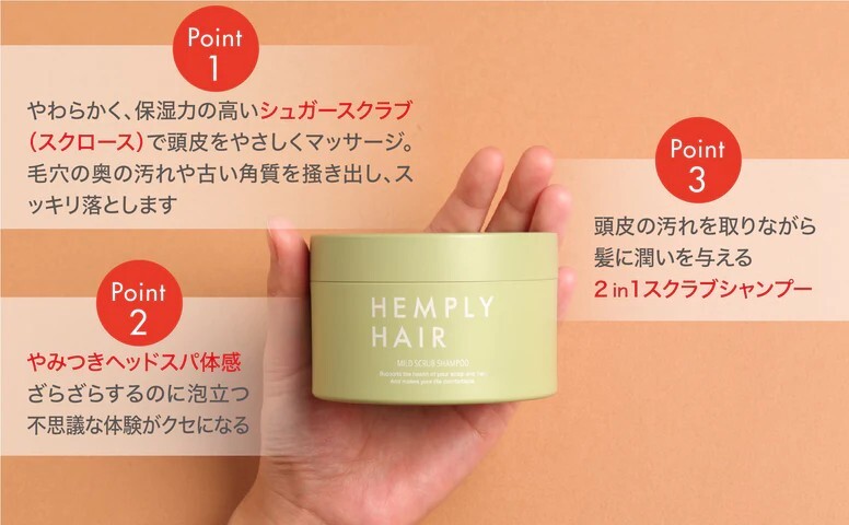 HEMPLYHAIR 溫和去角質洗髮露 180g