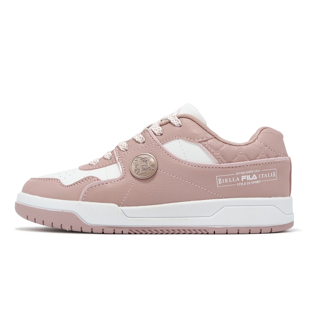 【下殺↘$1290】FILA 休閒鞋 白粉紅 學院風 復古 女 5C922Y551