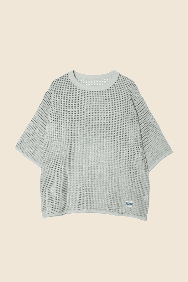 ARMY TWILL - COTTON 網眼上衣 (淺灰)