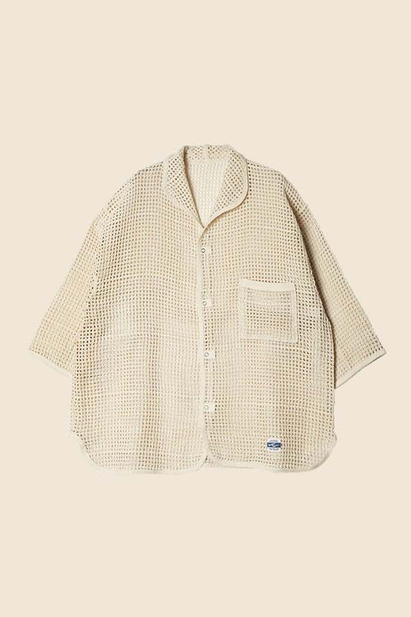 ARMY TWILL - COTTON 網眼襯衫 (米白)