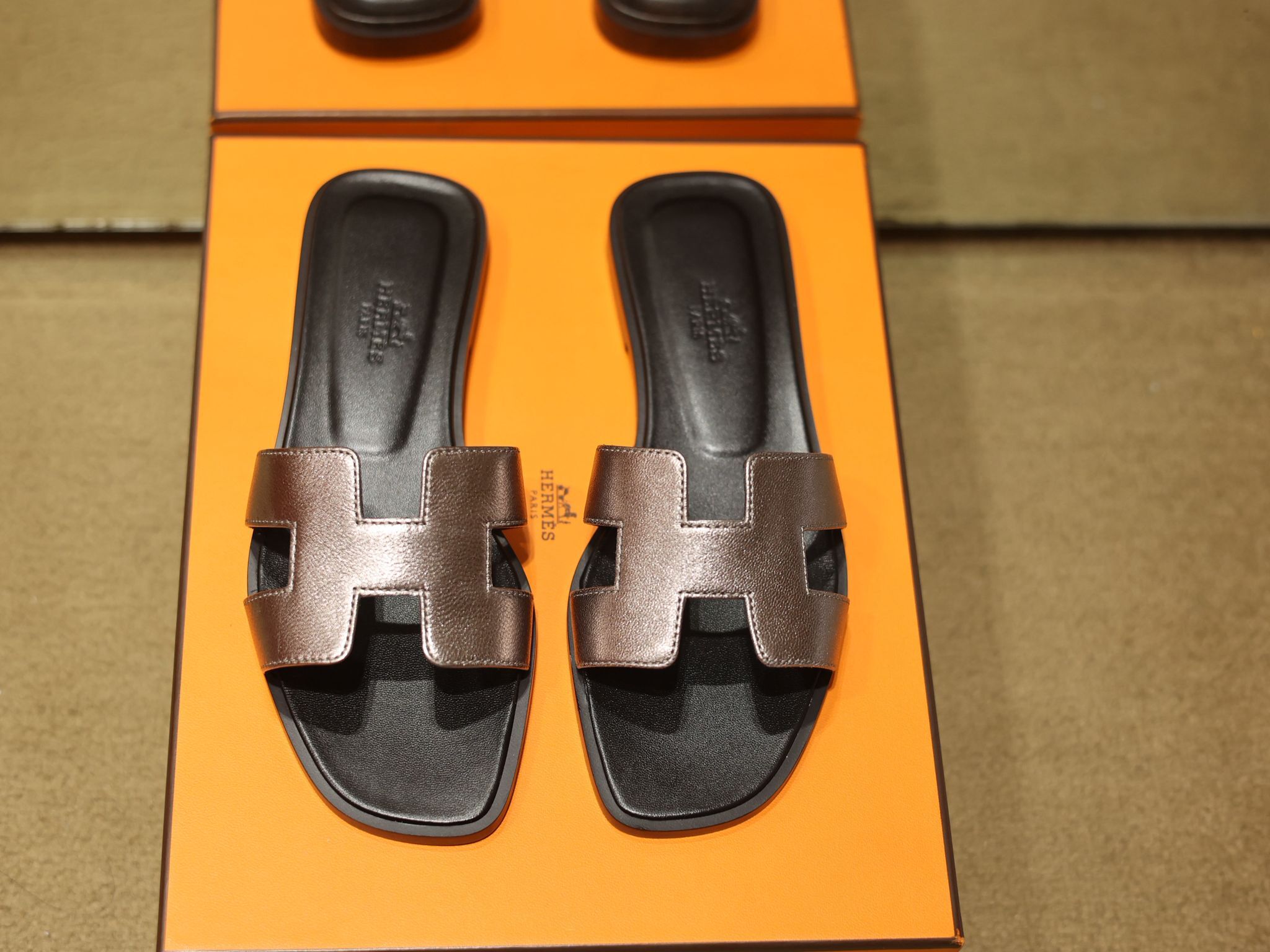 Oran  sandal champagne
