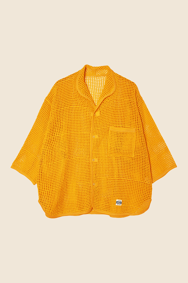 ARMY TWILL - COTTON 網眼襯衫 (亮黃)
