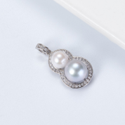 0613AT97-ANOTHERSZHK-PEARLS-海水真多麻雙珠葫蘆萬能扣+鏈 45cm萬能O鏈（B29）