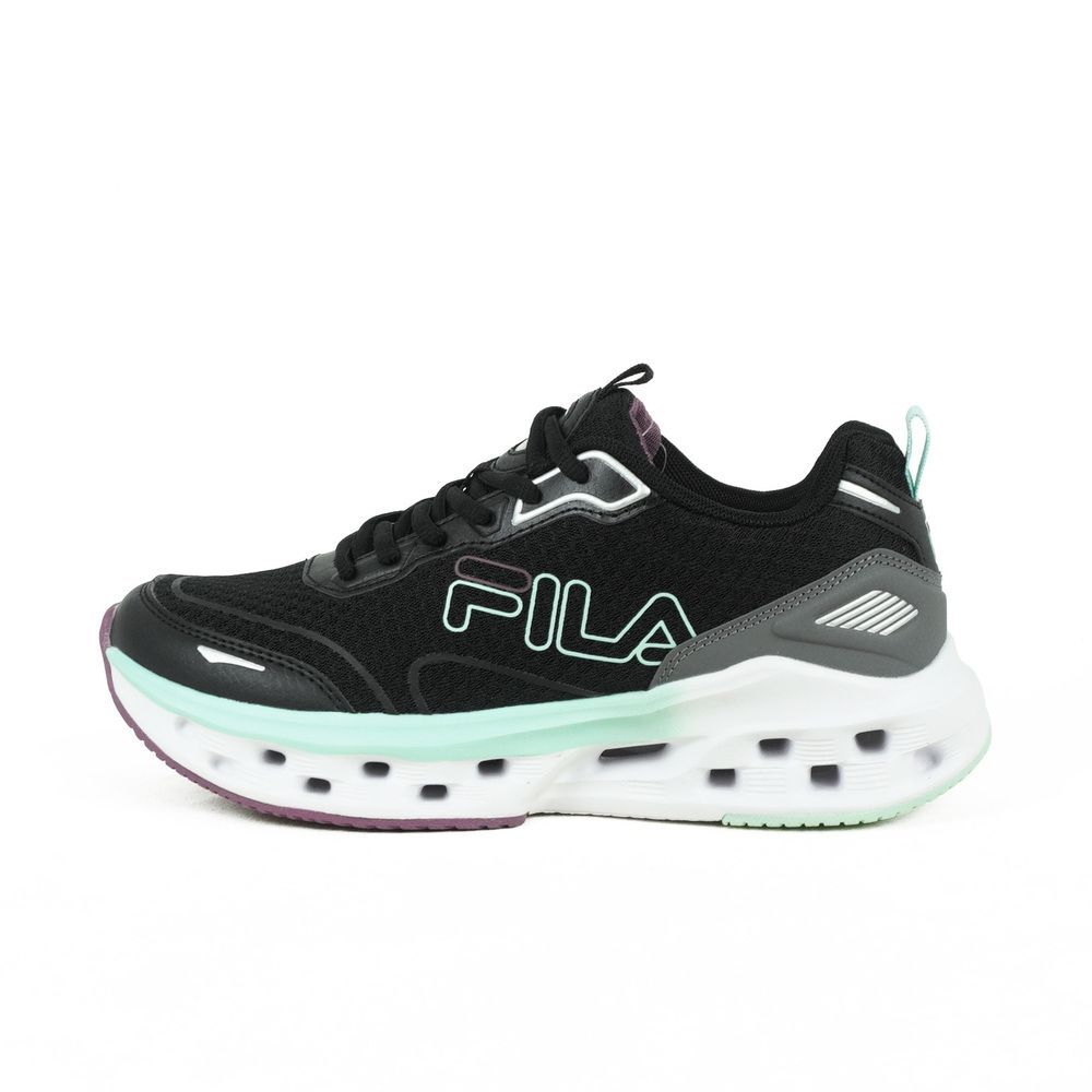 【下殺↘$1290】FILA 慢跑鞋 黑綠 簍空 運動鞋 女 5J311Z006
