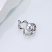 0613AT106-ANOTHERSZHK-PEARLS-海水真多麻葫蘆吊墜+鏈45cm萬能O鏈（B38）