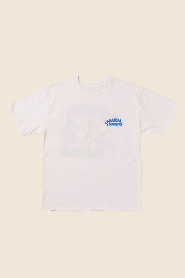 BIG WAVE -  UNIVERSAL SURFENG 短TEE（復古白）
