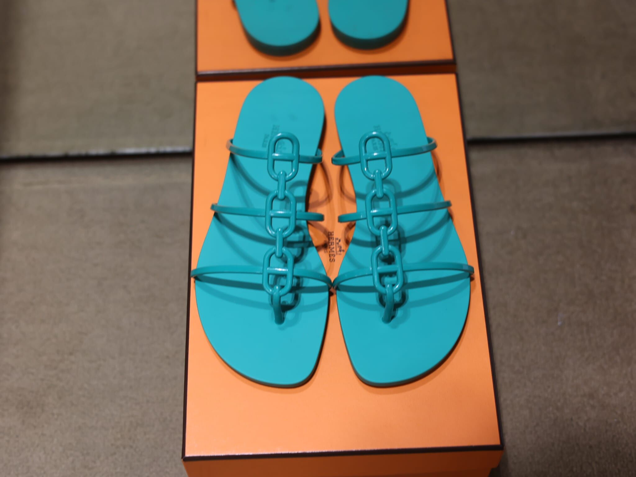 Mykonos sandal vert tourmaline
