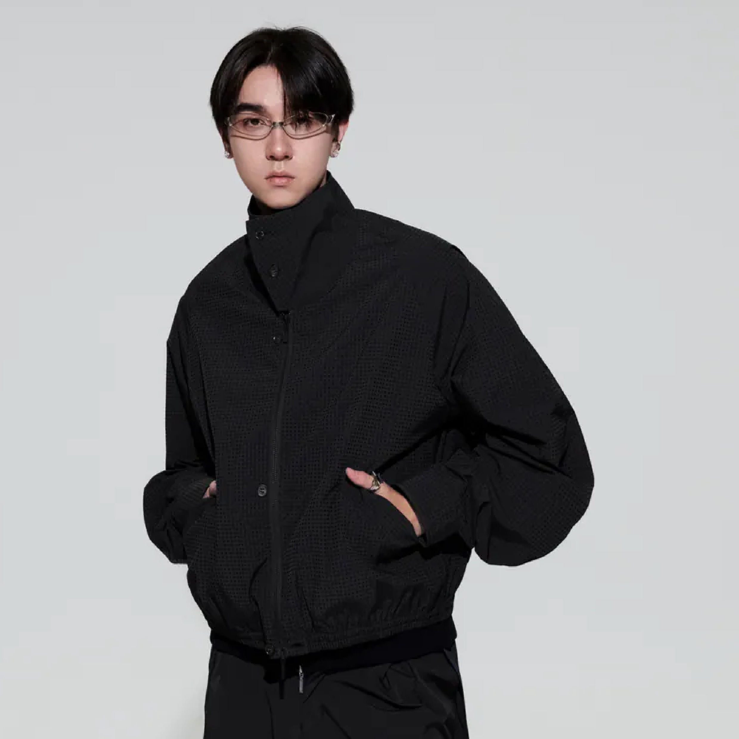 MELSIGN Plaid Utility Jacket