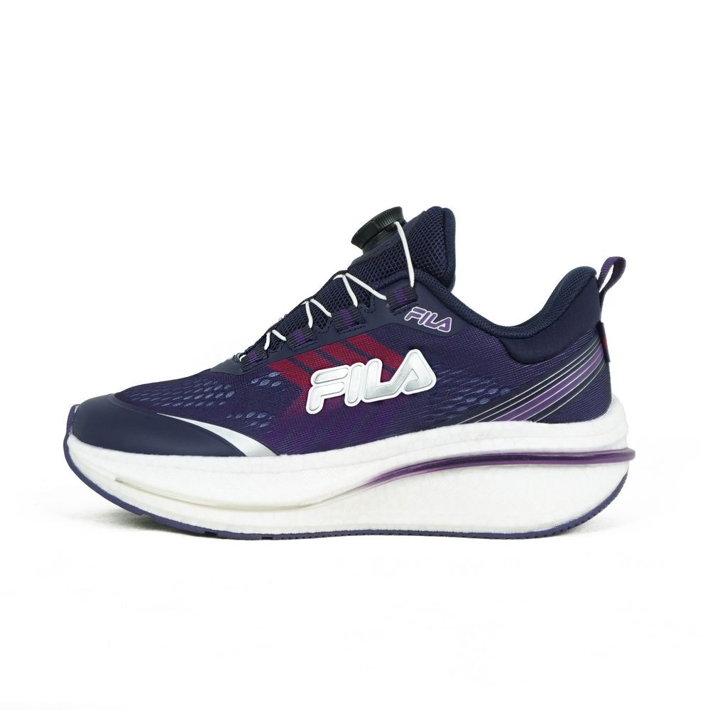 【下殺↘$1590】FILA 慢跑鞋 METEOR 深紫 旋鈕 免綁帶 運動鞋 女 5J903Y098