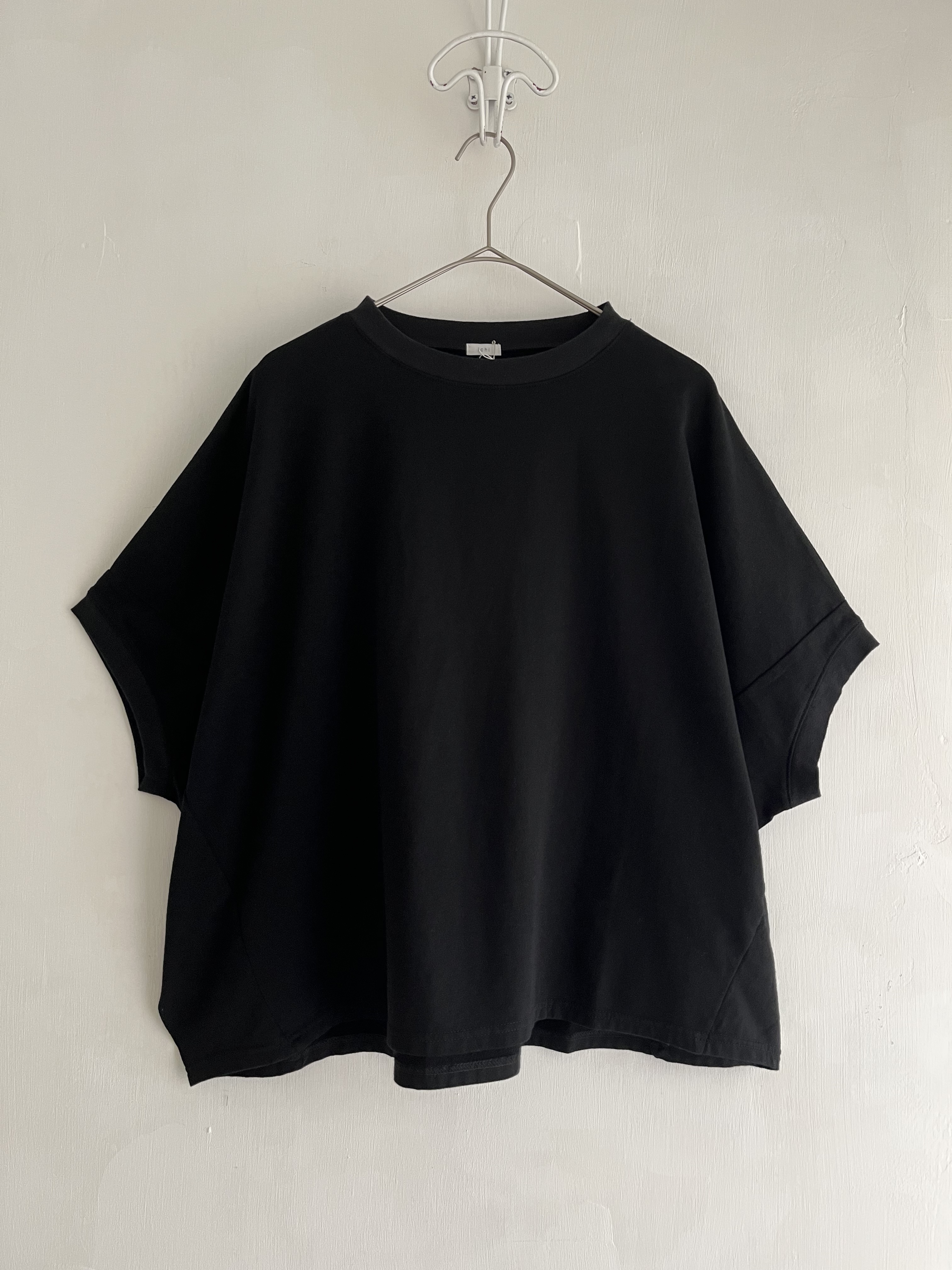 日本製ichi黑色圓領top