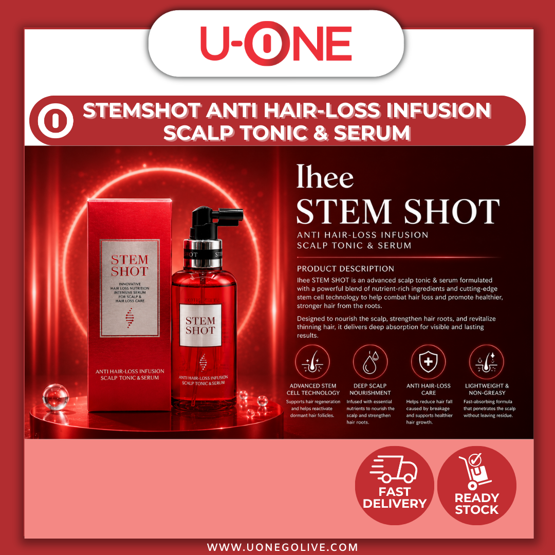 U-ONE | Korea | IHEE | StemShot | Anti Hair-Loss Tonic & Serum | 120ml