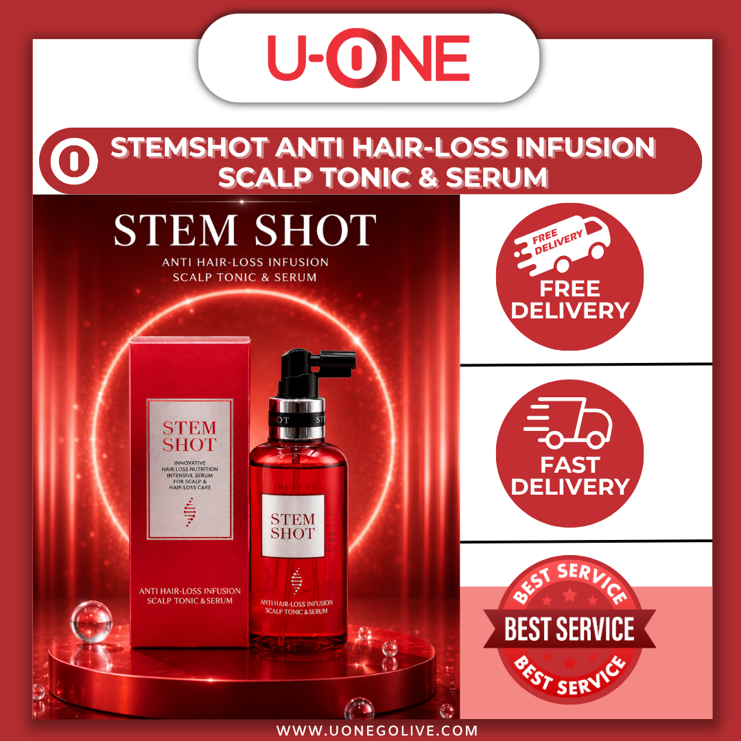U-ONE | Korea | IHEE | StemShot | Anti Hair-Loss Tonic & Serum | 120ml