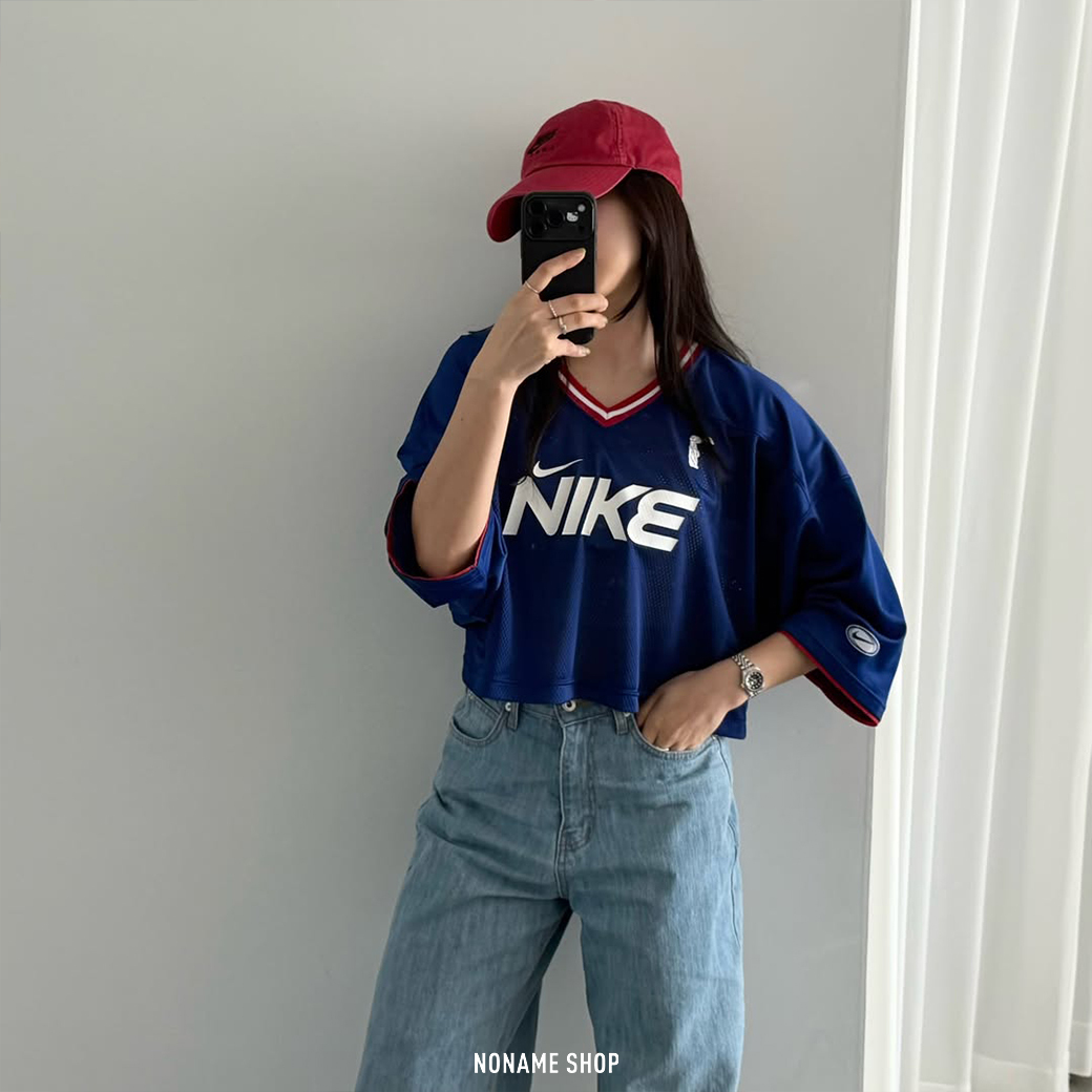 NIKE SPORTSWEAR KYOKA 1972 街舞系列 寬版 網布拼接 短袖 兩色 (女款)