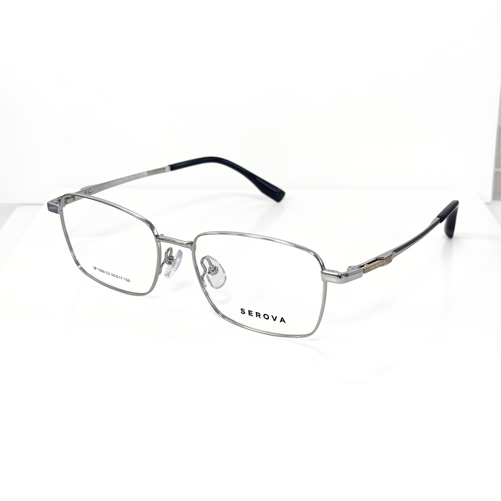 【SEROVA】SP1369 C2 方框光學眼鏡♦(銀)
