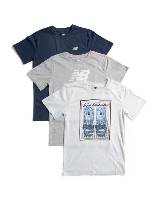 【預購】H061151 NEW BALANCE 男童印花短袖上衣 (3件裝)