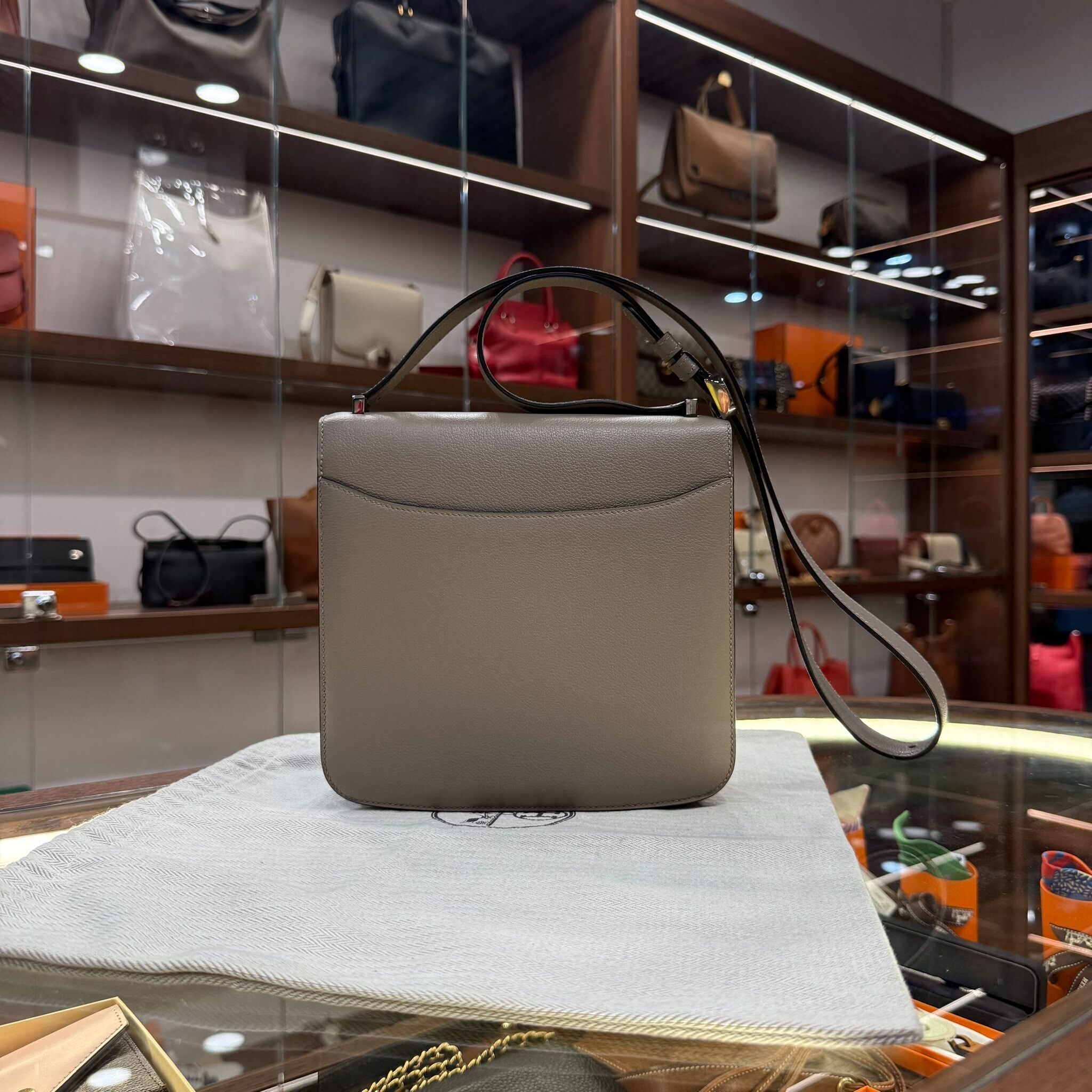 95%NEW USED HERMES 2002 - 20 EVERCOLOR PHW M8銀河灰銀扣 #愛馬仕