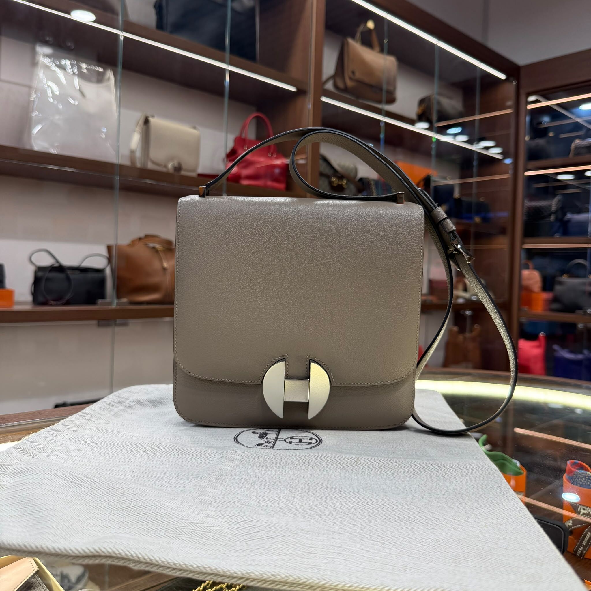 95%NEW USED HERMES 2002 - 20 EVERCOLOR PHW M8銀河灰銀扣 #愛馬仕