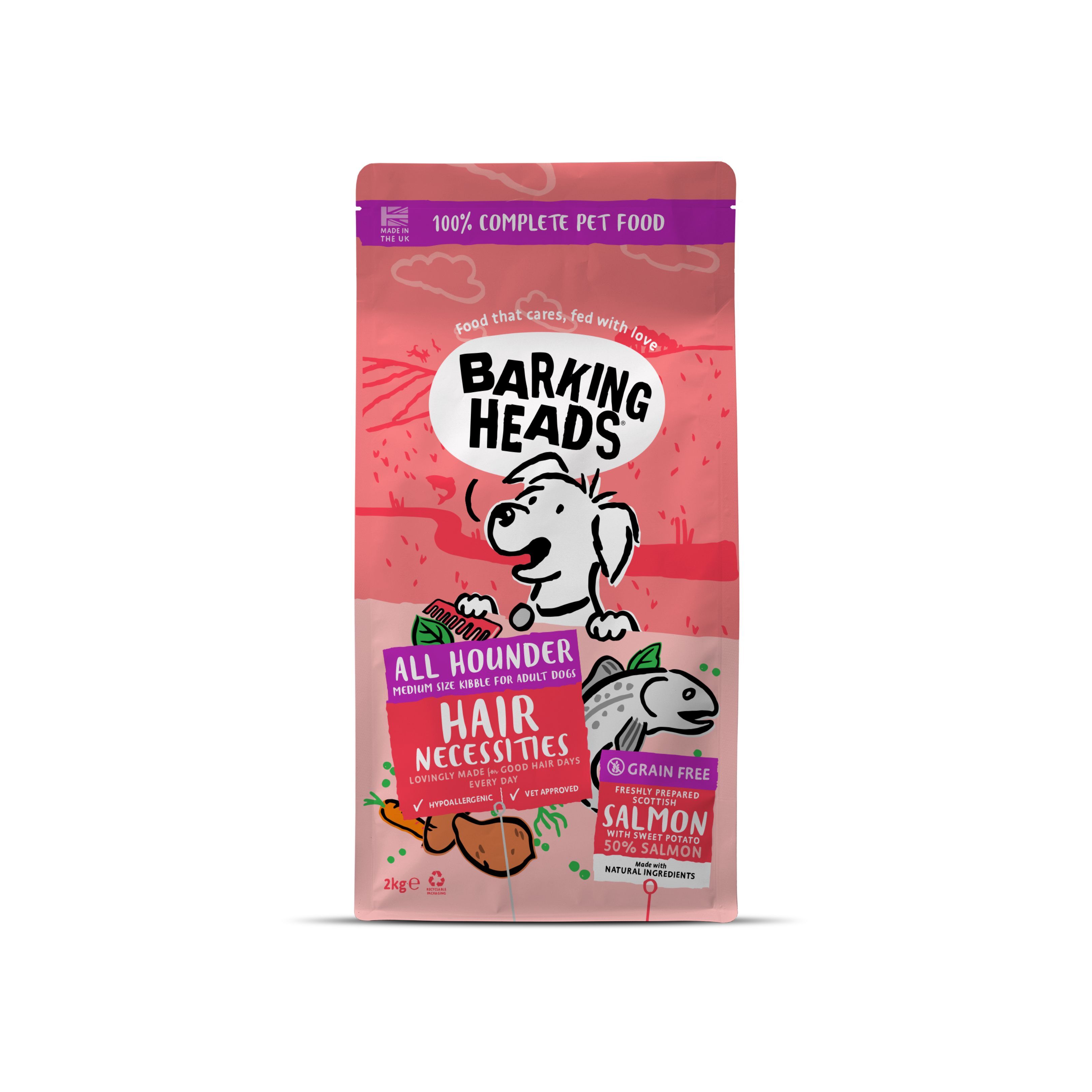 Barking Heads 無穀物全天然成犬配方 (三文魚)