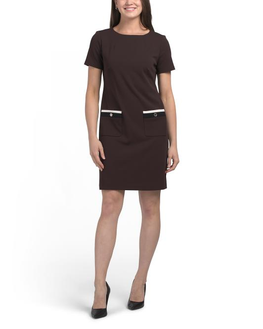 【預購】H061154 TOMMY HILFIGER 女裝針織連身裙 (深啡色)