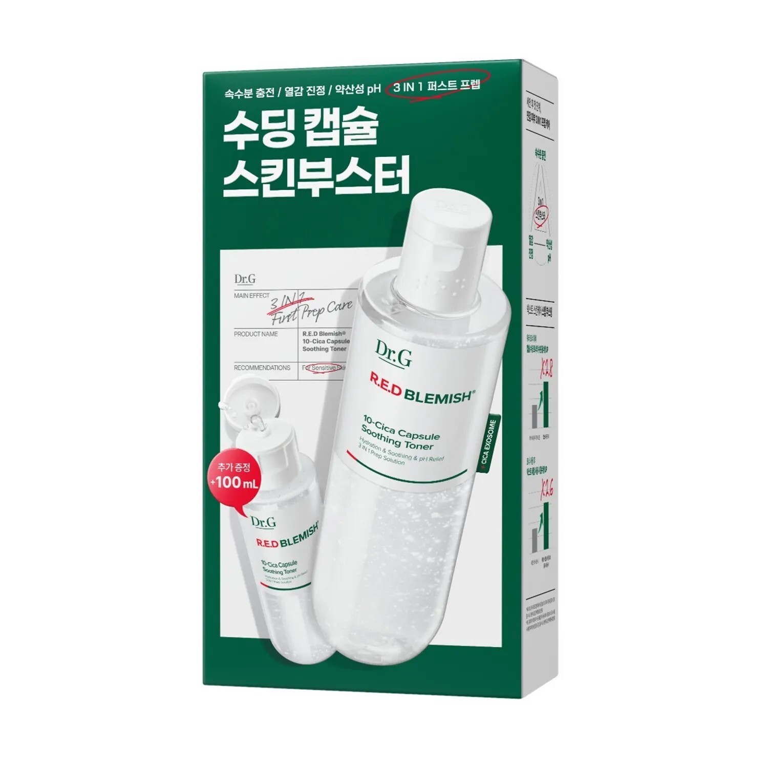 Dr.G 積雪草膠囊舒緩爽膚水套裝 300ml (+100ml)