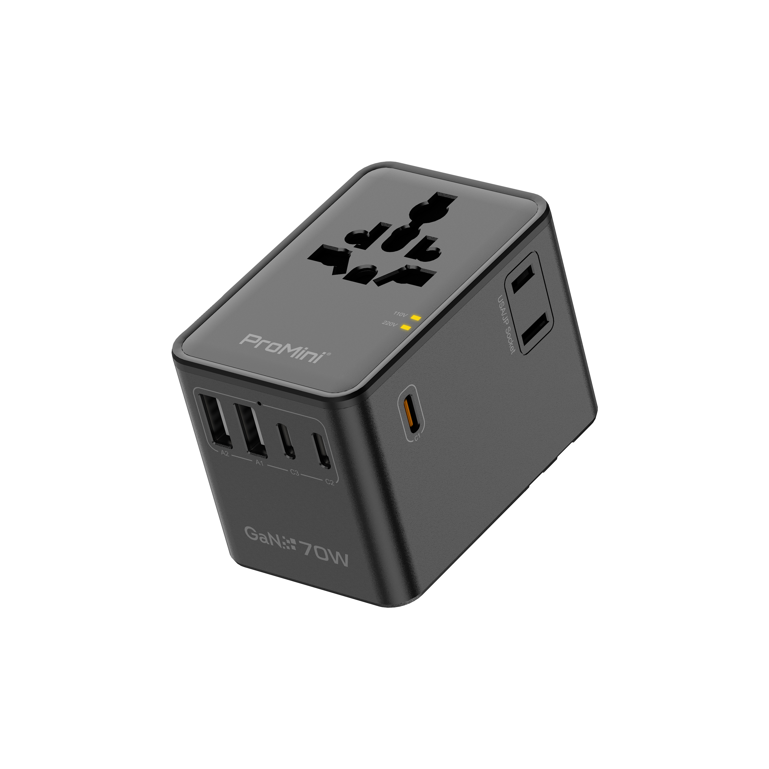 ProMini BTA70 8合1 PD3.0 GaN 70W 旅行插座