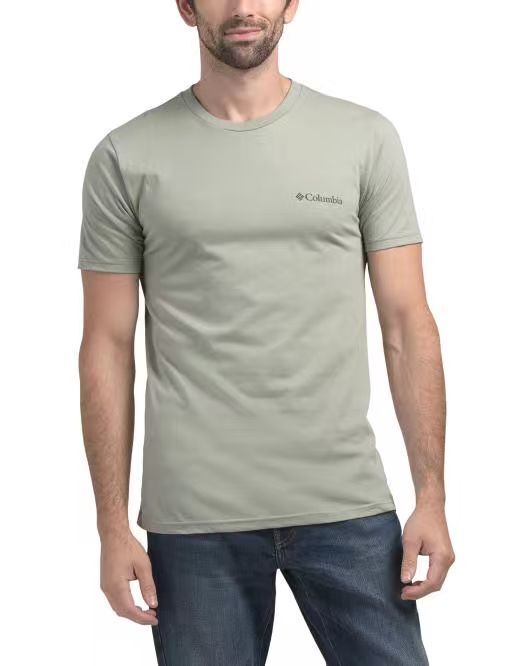 【預購】H061159 COLUMBIA 男裝休閒短袖上衣 (灰綠色)