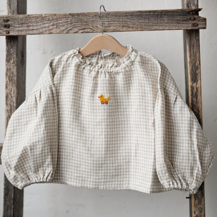 (預購)ALL THE BEAUTIFUL LINEN 亞麻泡泡袖上衣 PARACHUTE TUNIC