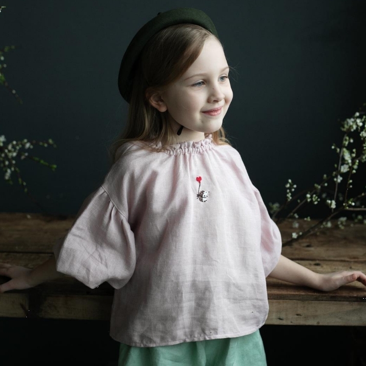 (預購)ALL THE BEAUTIFUL LINEN 亞麻泡泡袖上衣 PARACHUTE TUNIC