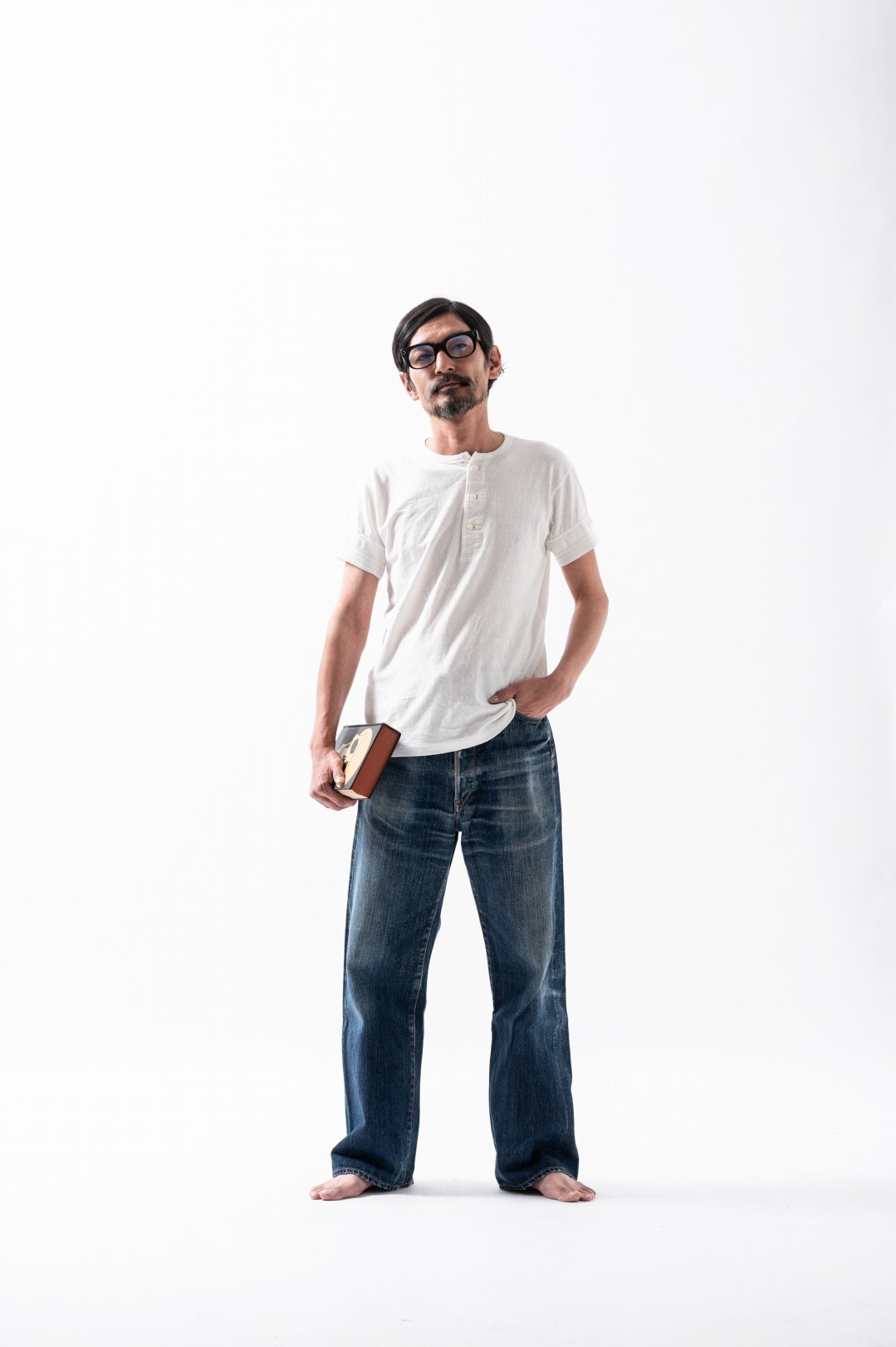 Black Sign Vocalion Waist-Overalls / Dark Indigo (Coming soon)