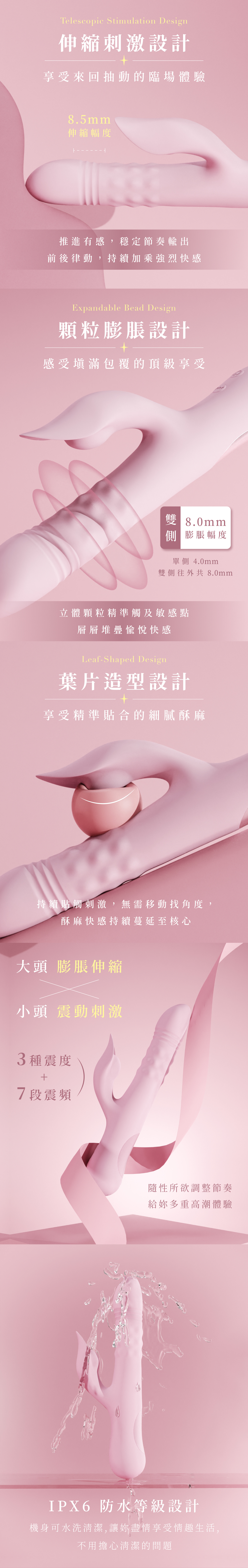 WINYI 宙王膨脹伸縮按摩棒的商品敘述