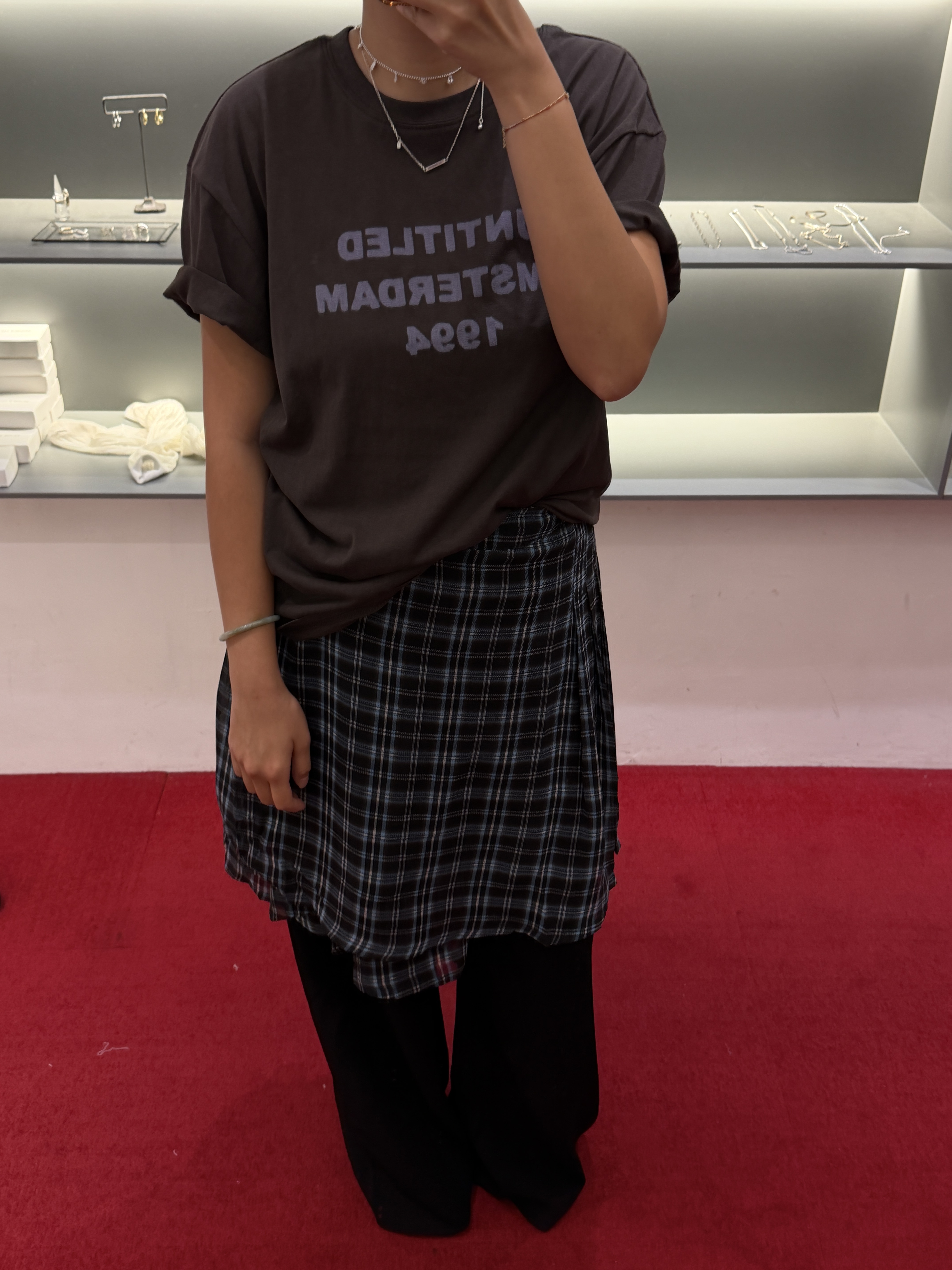 Double side words tee