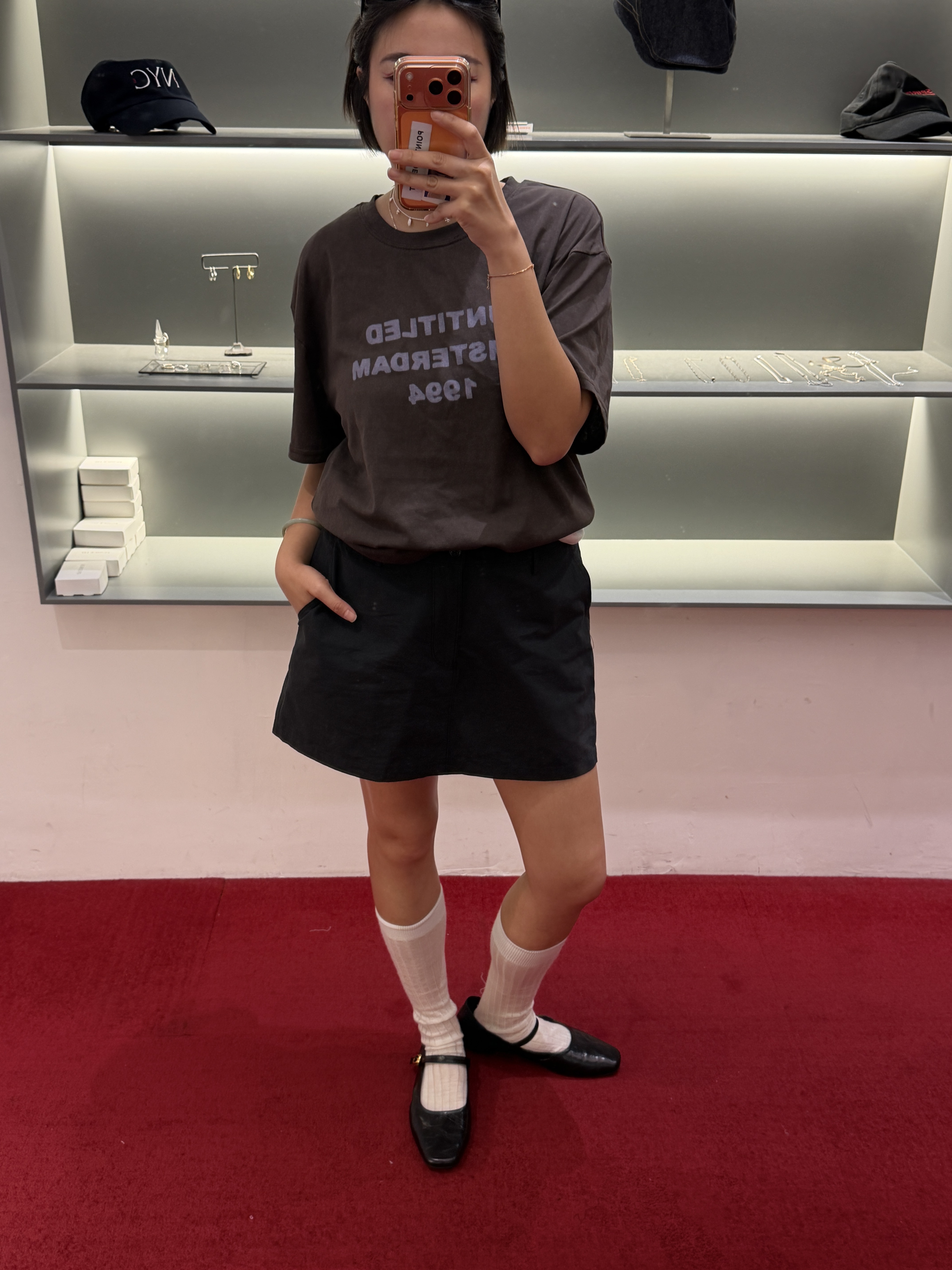 Double side words tee