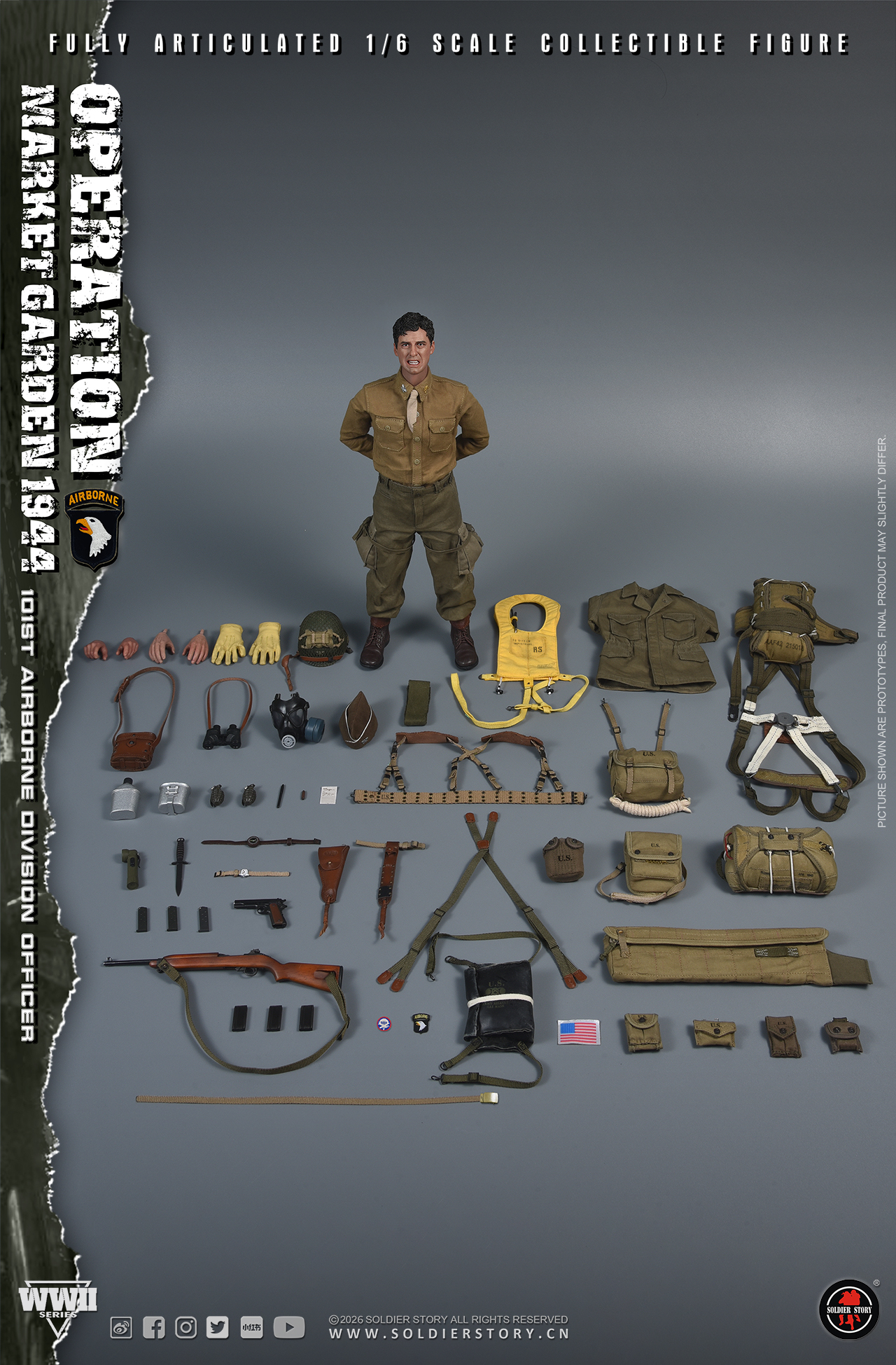(預訂) Soldier Story SS145 1/6 二戰市場花園行動美軍第101空降師指揮官