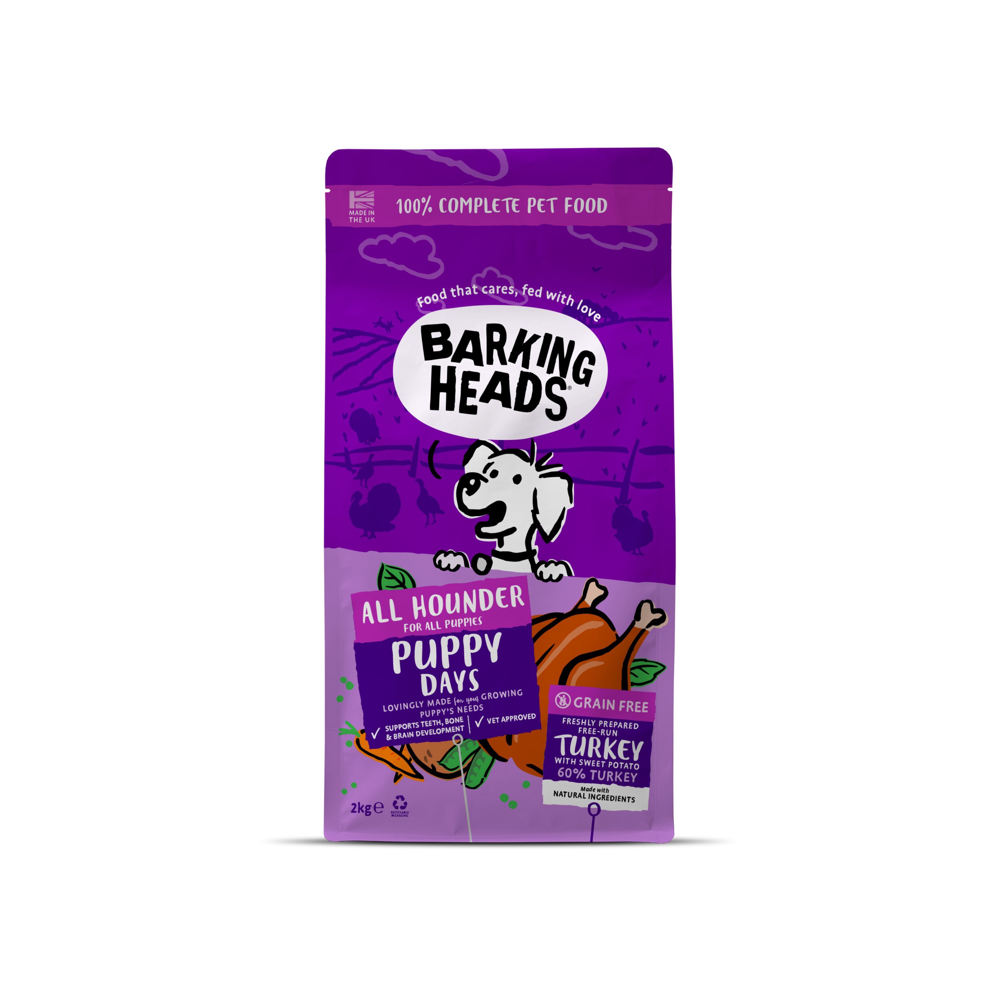 Barking Heads 無穀物全天然幼犬成長配方