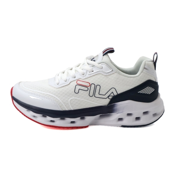 【下殺↘$1290】FILA 慢跑鞋 白深藍 簍空 輕量 運動鞋 男 1J311Z133
