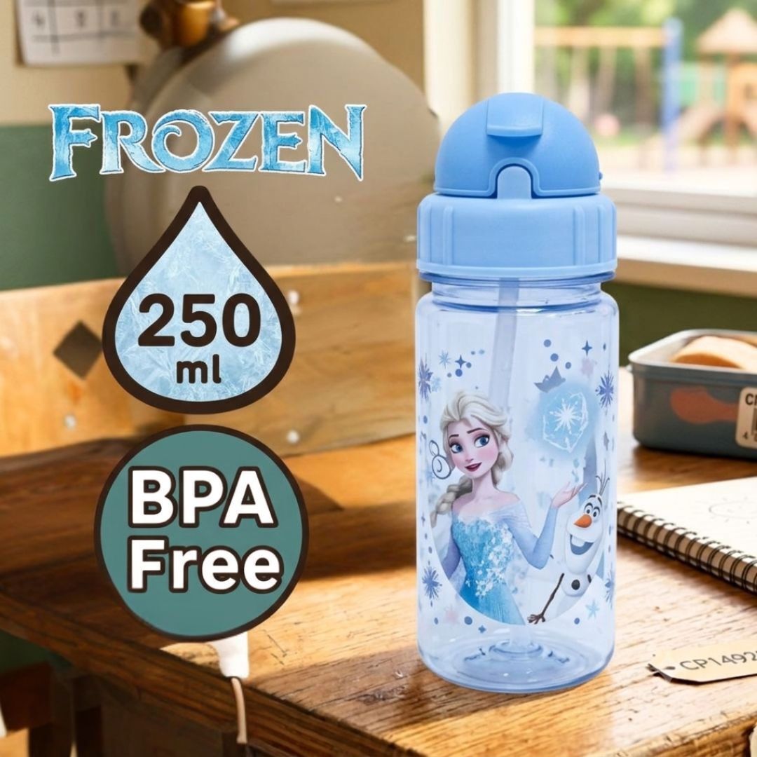 迪士尼魔雪奇緣 - 便攜式吸管水樽(250ml)