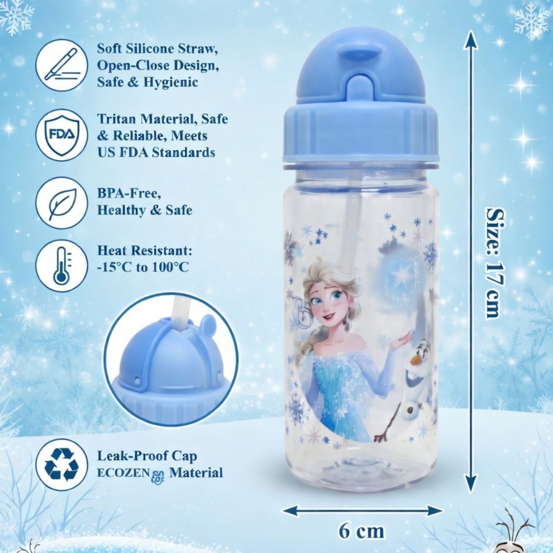 迪士尼魔雪奇緣 - 便攜式吸管水樽(250ml)