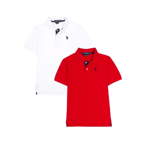 【預購】H061168 U.S. Polo Assn. 男童 Polo短袖上衣 (2件裝)