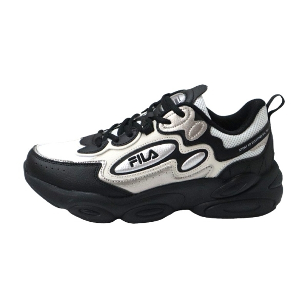 【下殺↘$1290】FILA 慢跑鞋 BOUNDLESS 銀黑 復古 運動 老爹鞋 男 1J330Z080