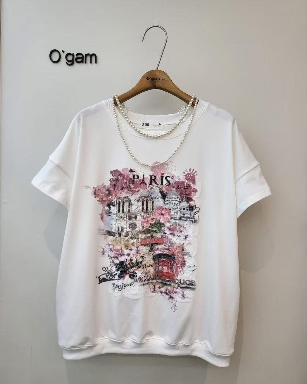 Ogam 牌子花圖案top