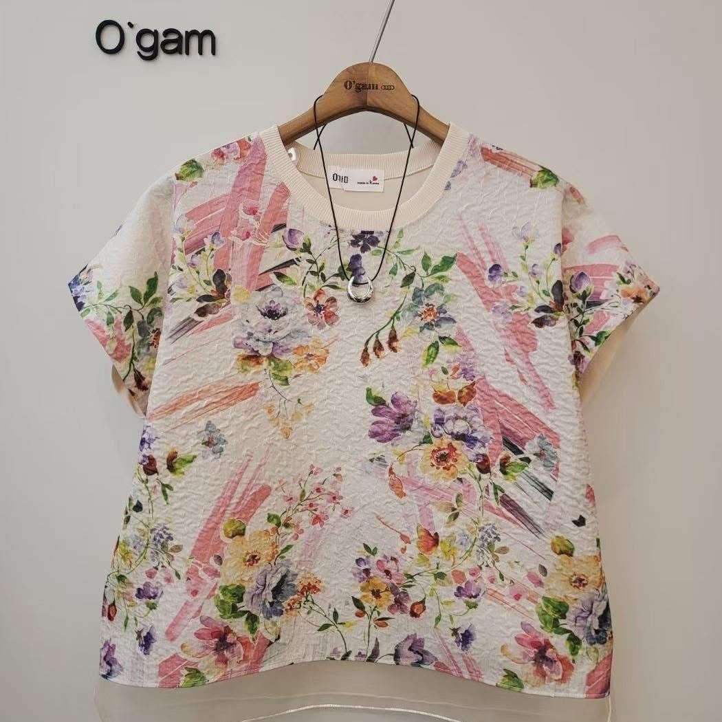 Ogam牌子花圖案top