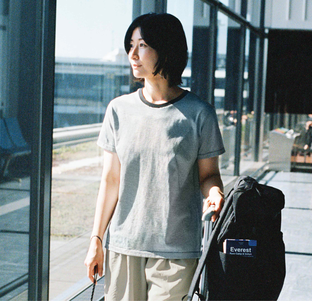 女裝棉混平織圓領短袖T裇